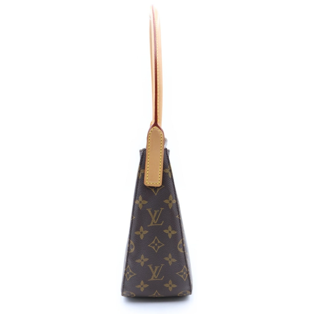 LOUIS VUITTON(ルイヴィトン) モノグラム ルーピングMM PVC レザー ワンショルダーバッグ ブラウン M51146 レディース