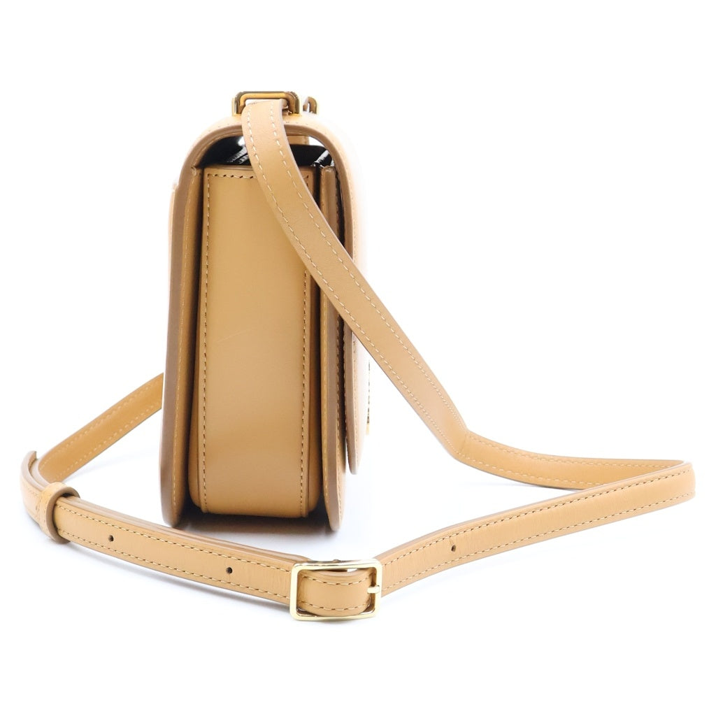LOEWE(ロエベ) ゴヤ ショルダーバッグ ブラウン レザー ゴールド金具 レディース