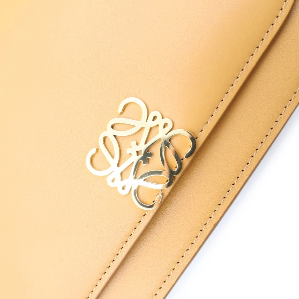 LOEWE(ロエベ) ゴヤ ショルダーバッグ ブラウン レザー ゴールド金具 レディース
