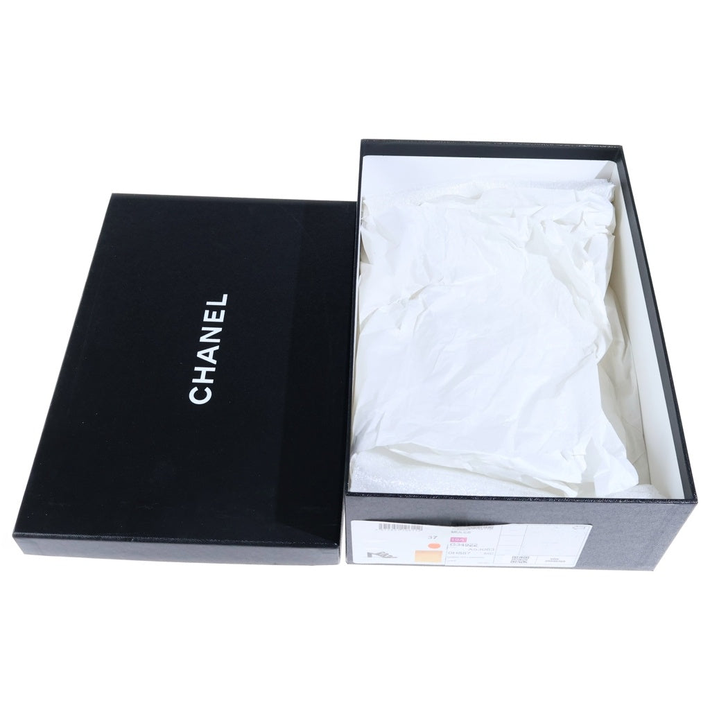 CHANEL(シャネル) チェーンデザインヒールサンダル ゴールド #37C レディース