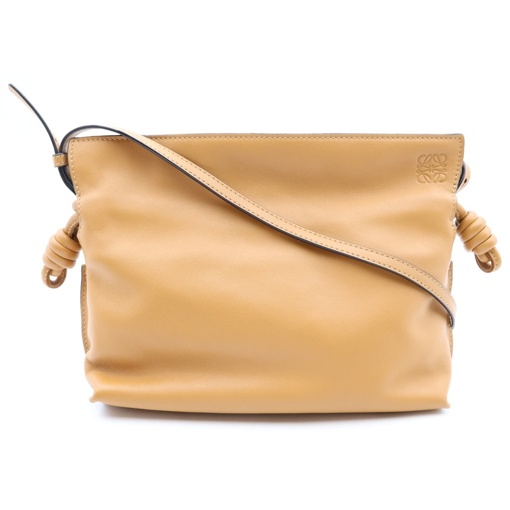 LOEWE(ロエベ) フラメンコ ミニ アナグラムロゴ レザー ショルダーバッグ ブラウン レディース