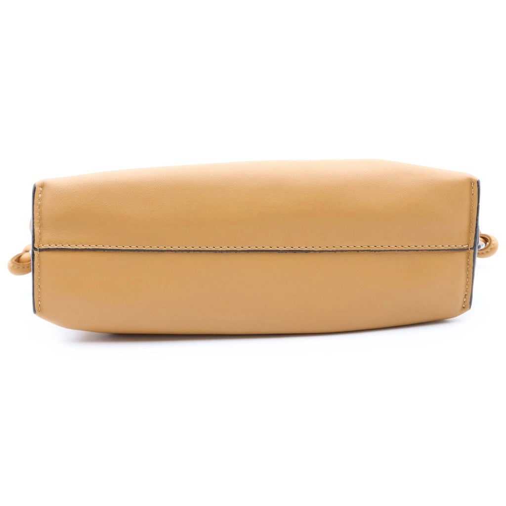 LOEWE(ロエベ) フラメンコ ミニ アナグラムロゴ レザー ショルダーバッグ ブラウン レディース