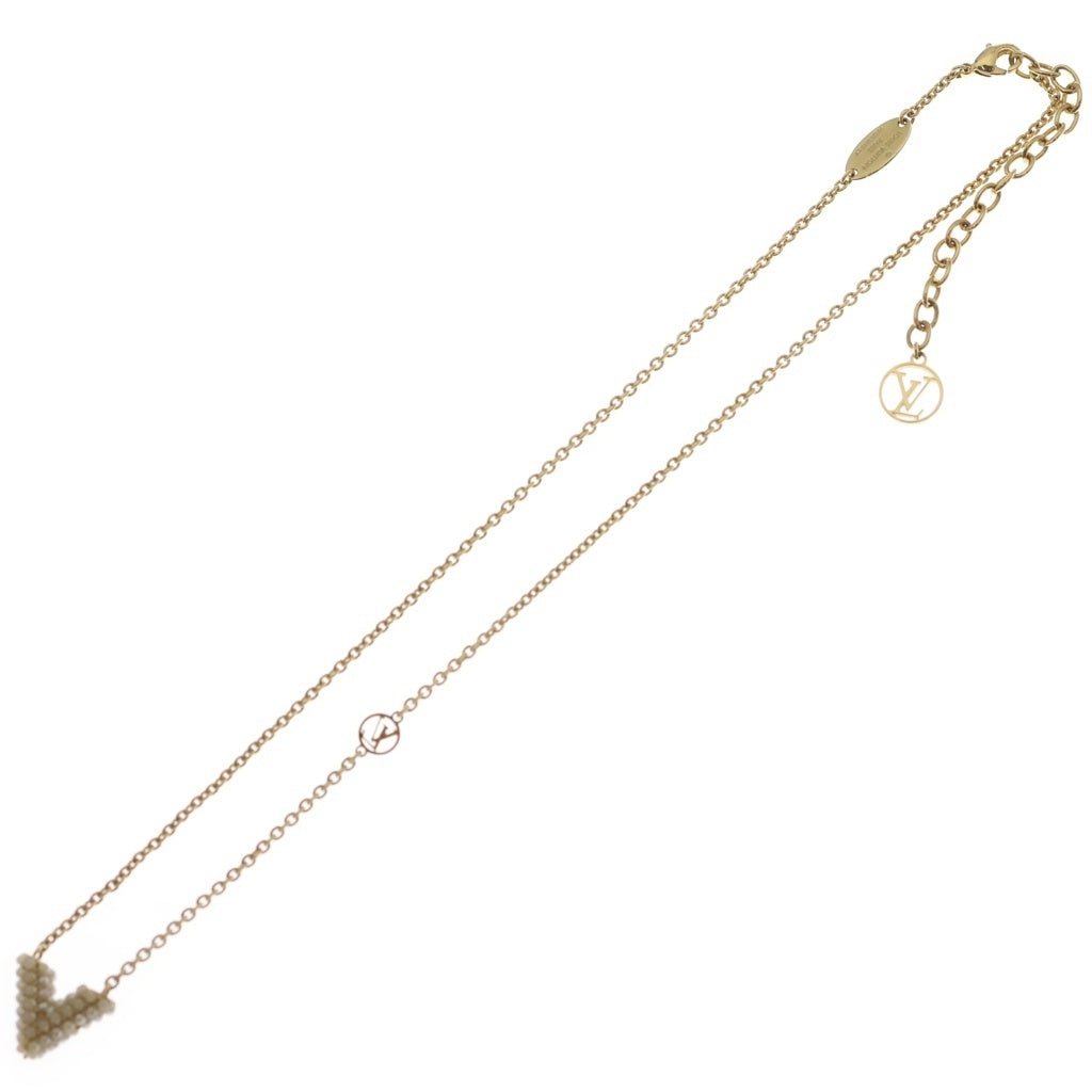 LOUIS VUITTON(ルイヴィトン) コリエ・エセンシャルV ペルル ネックレス ペンダント チェーン ゴールド M68358 レディース