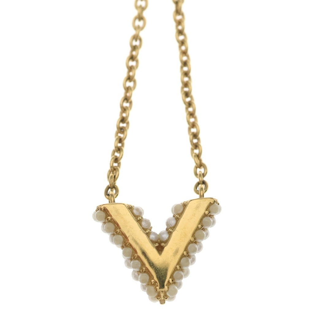 LOUIS VUITTON(ルイヴィトン) コリエ・エセンシャルV ペルル ネックレス ペンダント チェーン ゴールド M68358 レディース
