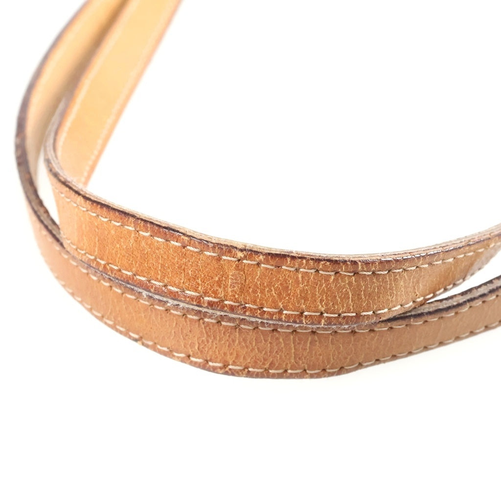 Christian Dior MONSIEUR(クリスチャンディオールムッシュ) トロッター キャンバス レザー ショルダー トートバッグ シルバー金具 ベージュ/ブラウン レディース
