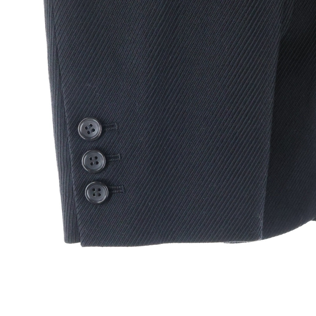BLACK COMME des GARCONS(ブラックコムデギャルソン) 26AW Wool Kersey Blazer ウールカーシーブレザー 3Bテーラードジャケット AD2026 ブラック 1R-J015