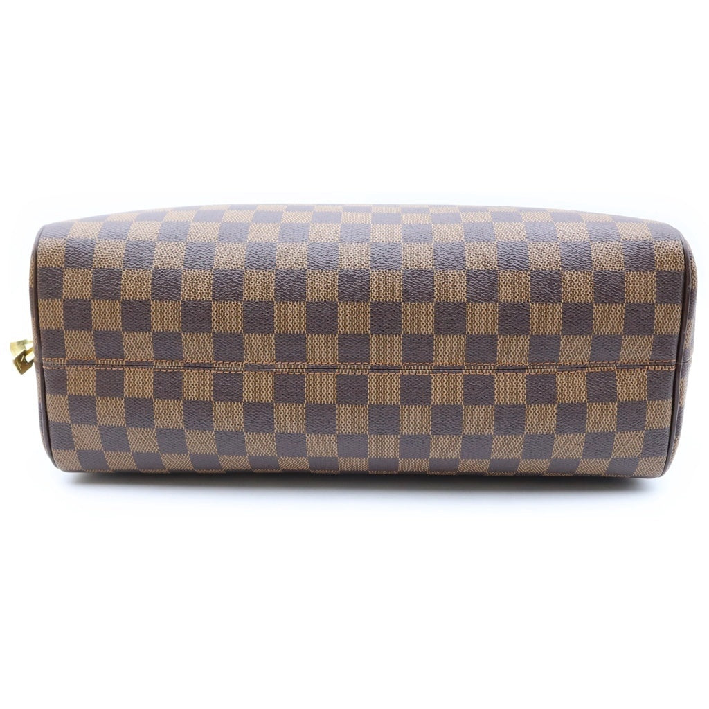 LOUIS VUITTON(ルイヴィトン) ダミエ ノリータ ハンドバッグ ブラウン レザー×PVC N41455 ゴールド金具 レディース