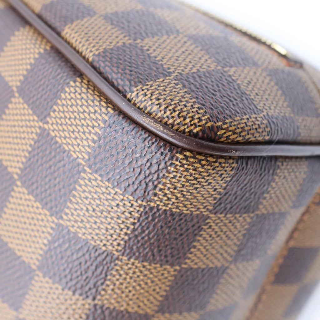 LOUIS VUITTON(ルイヴィトン) ダミエ ノリータ ハンドバッグ ブラウン レザー×PVC N41455 ゴールド金具 レディース