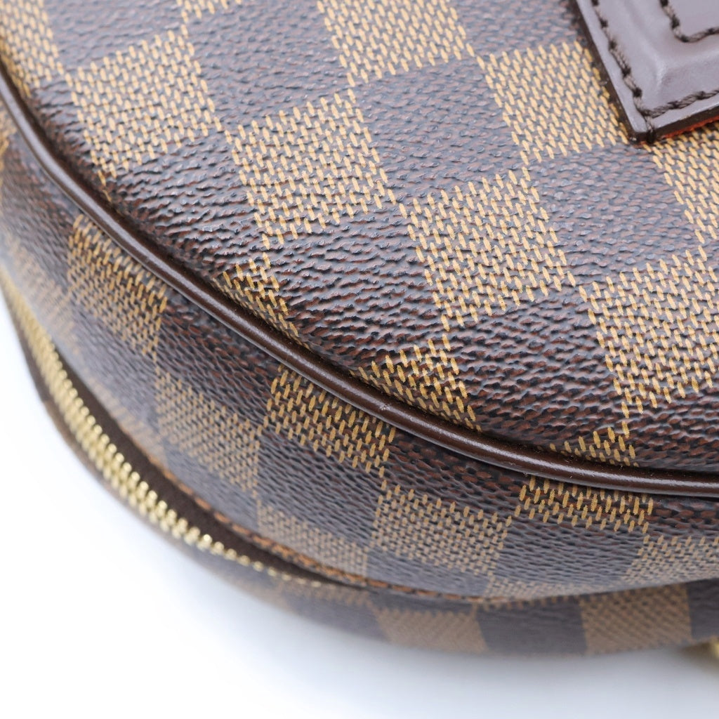 LOUIS VUITTON(ルイヴィトン) ダミエ ノリータ ハンドバッグ ブラウン レザー×PVC N41455 ゴールド金具 レディース