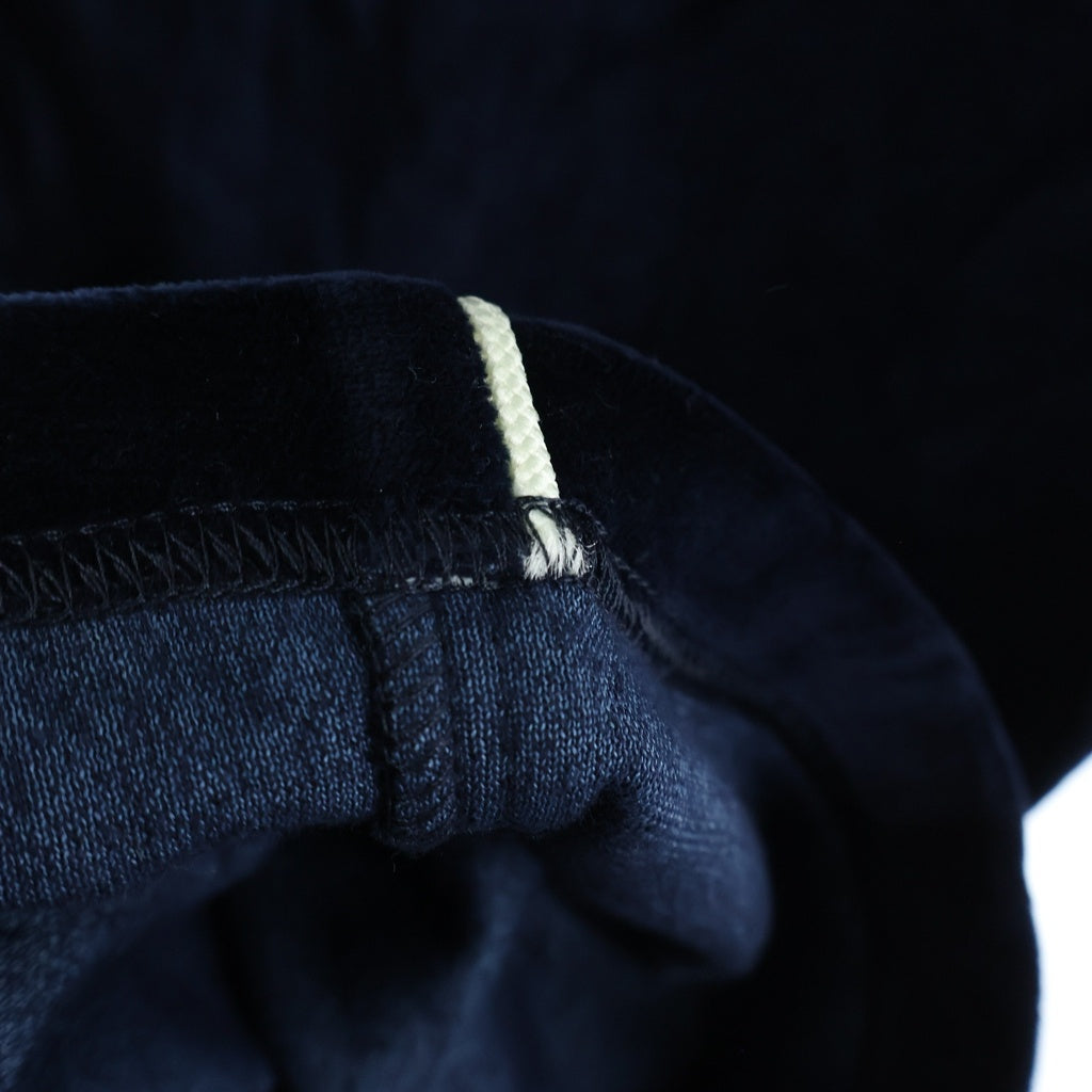 CELINE(セリーヌ) トリオンフ 刺繍 ベロアトラックパンツ ストレートパンツ ネイビー #M