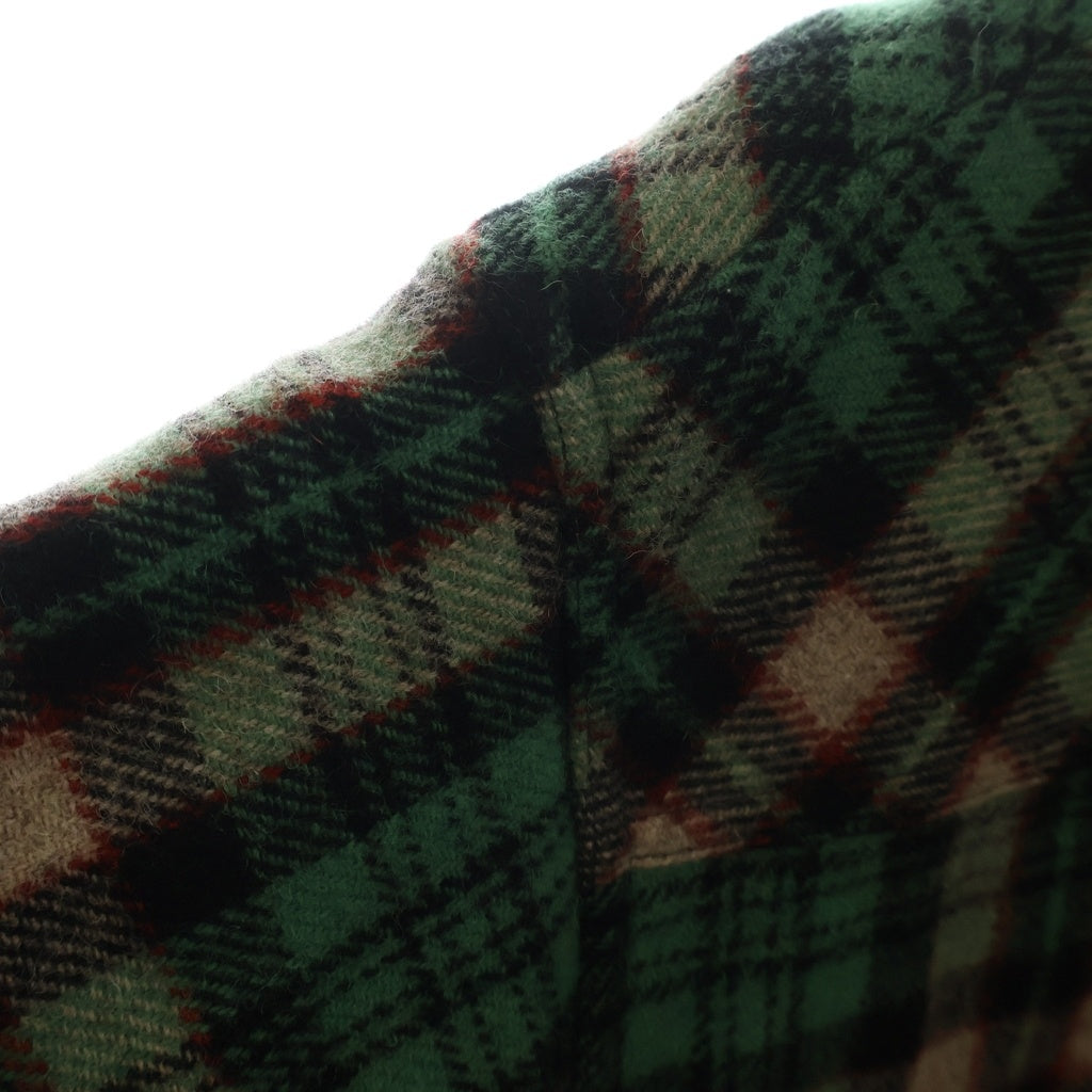 GUCCI(グッチ) Tartan with GG タータンチェックウールコート グリーン #36 711716ZAKX9 レディース