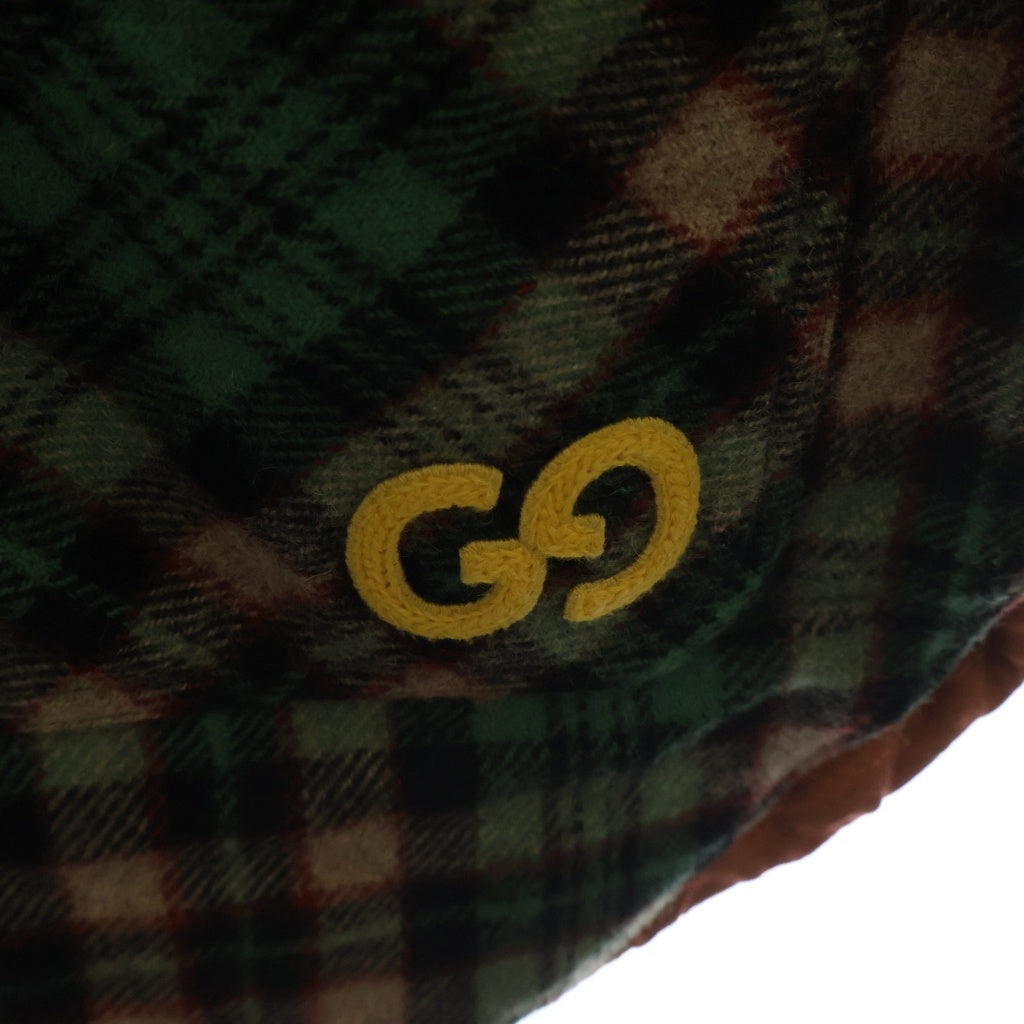 GUCCI(グッチ) Tartan with GG タータンチェックウールコート グリーン #36 711716ZAKX9 レディース