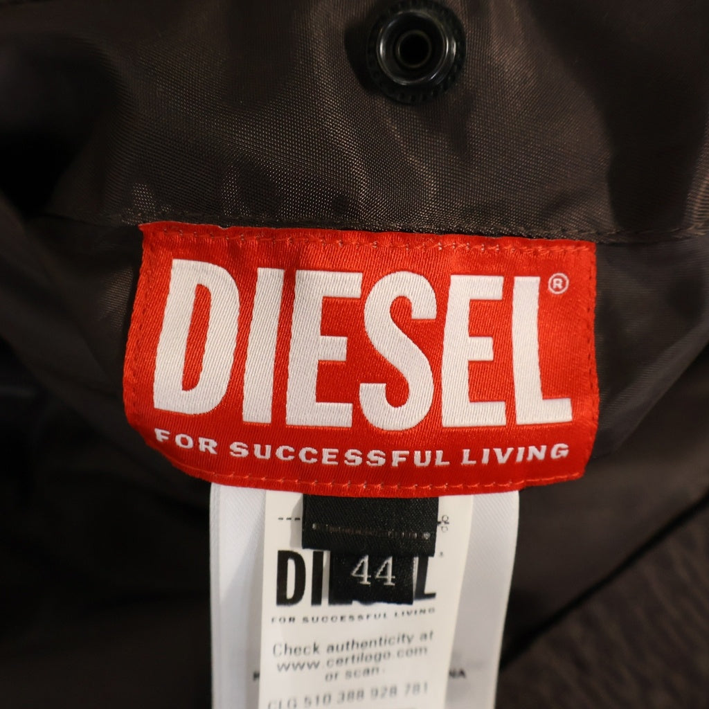 DIESEL(ディーゼル) Reversible Bomber Jacket リバーシブル ジップアップ ボンバージャケット ブラック #44