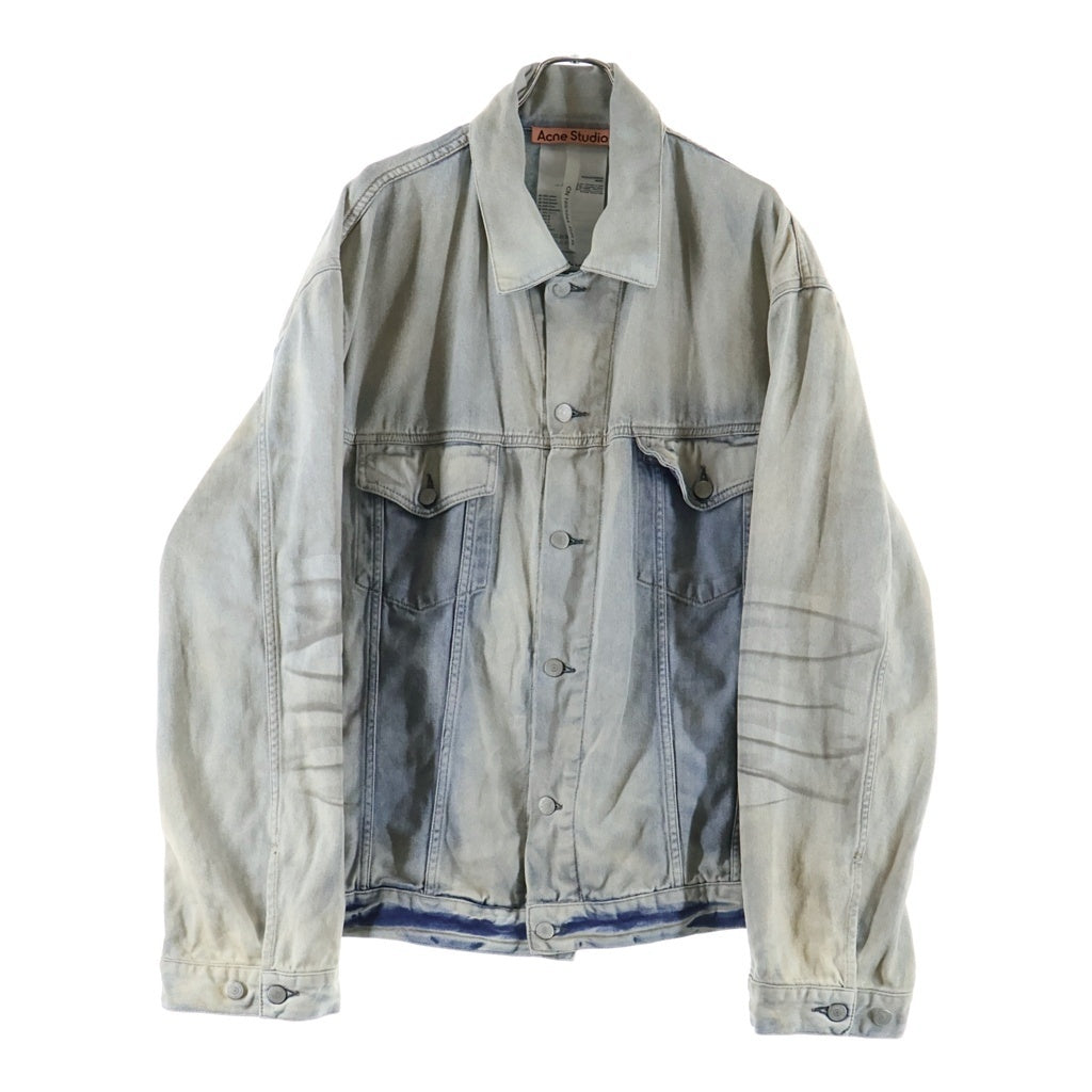 Acne Studios(アクネ ストゥディオズ) OVERSIZED FIT DENIM JACKET オーバーサイズ デニムジャケット FN-UX-OUTW000074 ライトブルー レディース