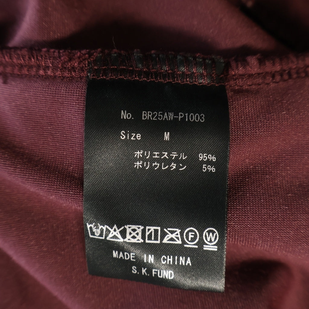 BREATH(ブレス) ベロアトラックパンツ ジャージパンツ バーガンディ ボルドー ワインレッド #M