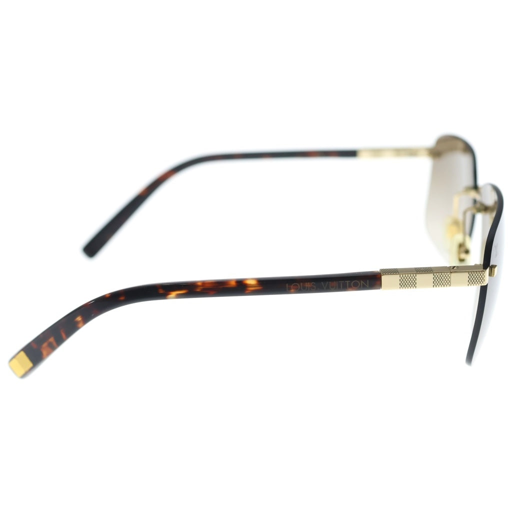 LOUIS VUITTON(ルイヴィトン) ATTRACTION RIMLESS アトラクション リムレス ダミエパターン サングラス ブラウン×ゴールド
