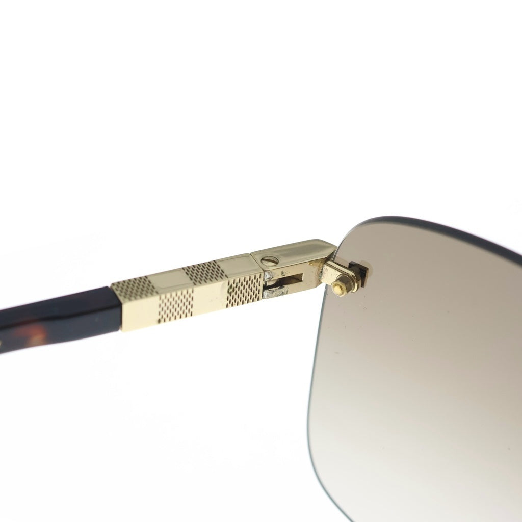 LOUIS VUITTON(ルイヴィトン) ATTRACTION RIMLESS アトラクション リムレス ダミエパターン サングラス ブラウン×ゴールド
