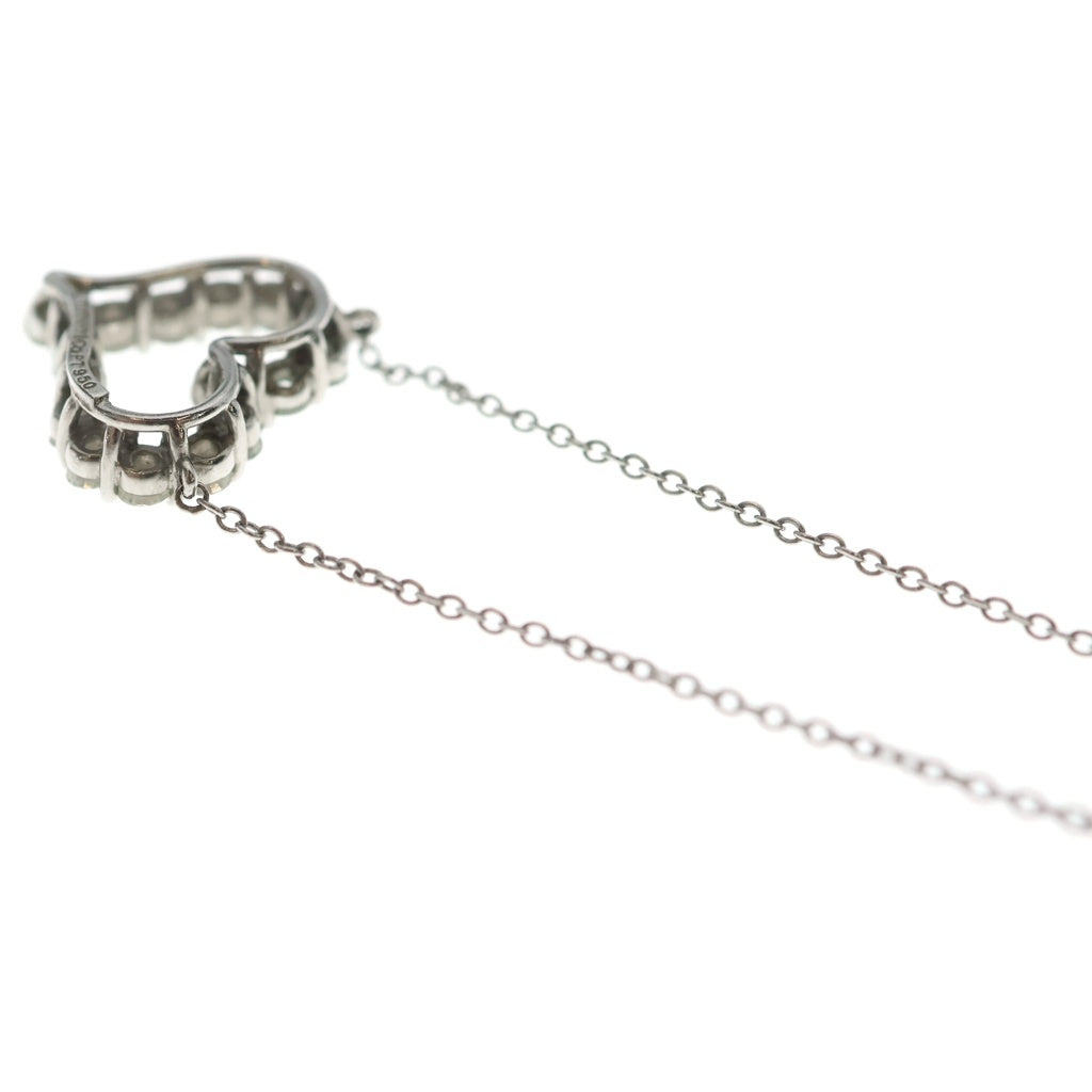 TIFFANY & Co.(ティファニー) センチメンタル ハート ダイヤモンド ネックレス プラチナ950 シルバー 4.7g レディース