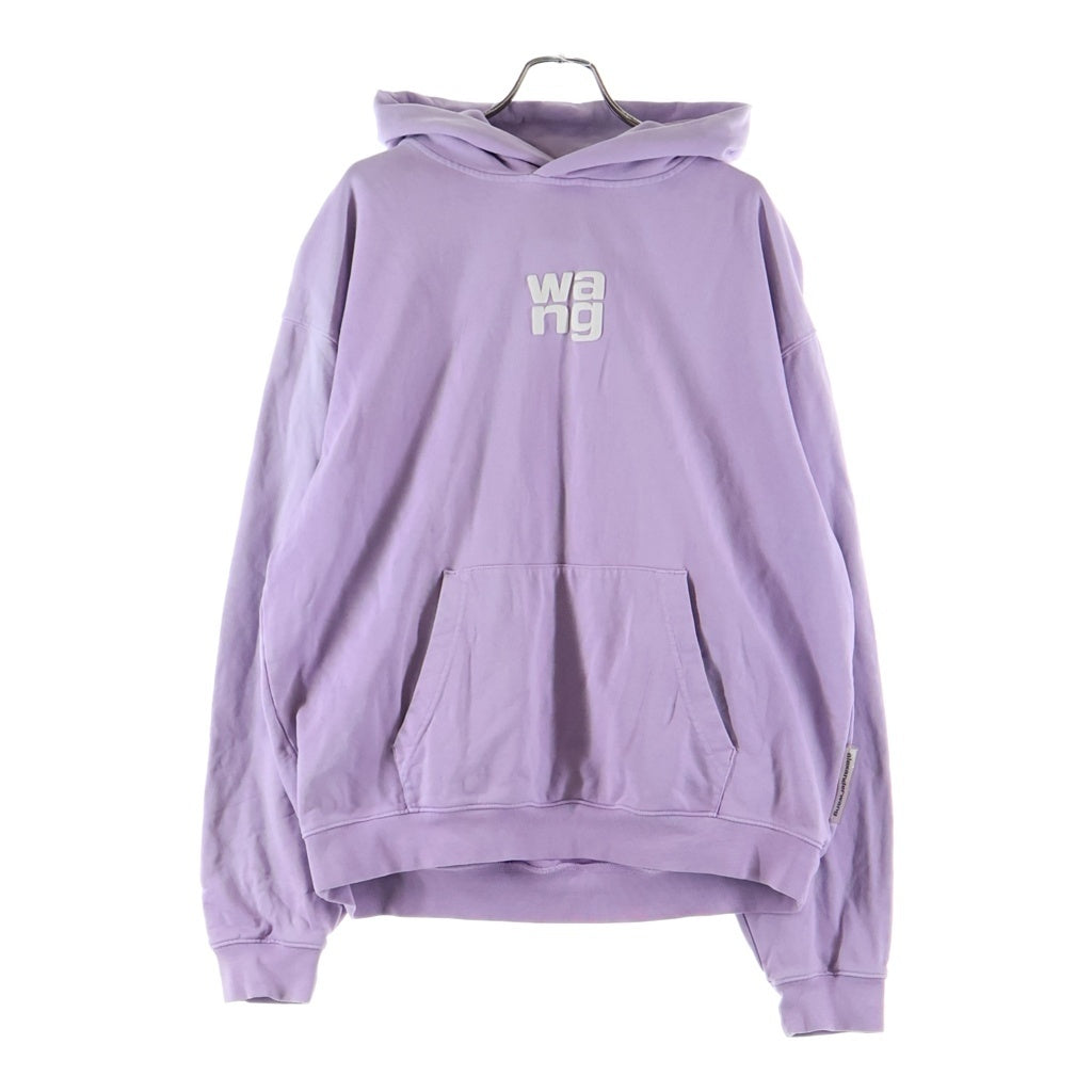 ALEXANDER WANG(アレキサンダーワン) PUFFプリントロゴ プルオーバーパーカー パープル
