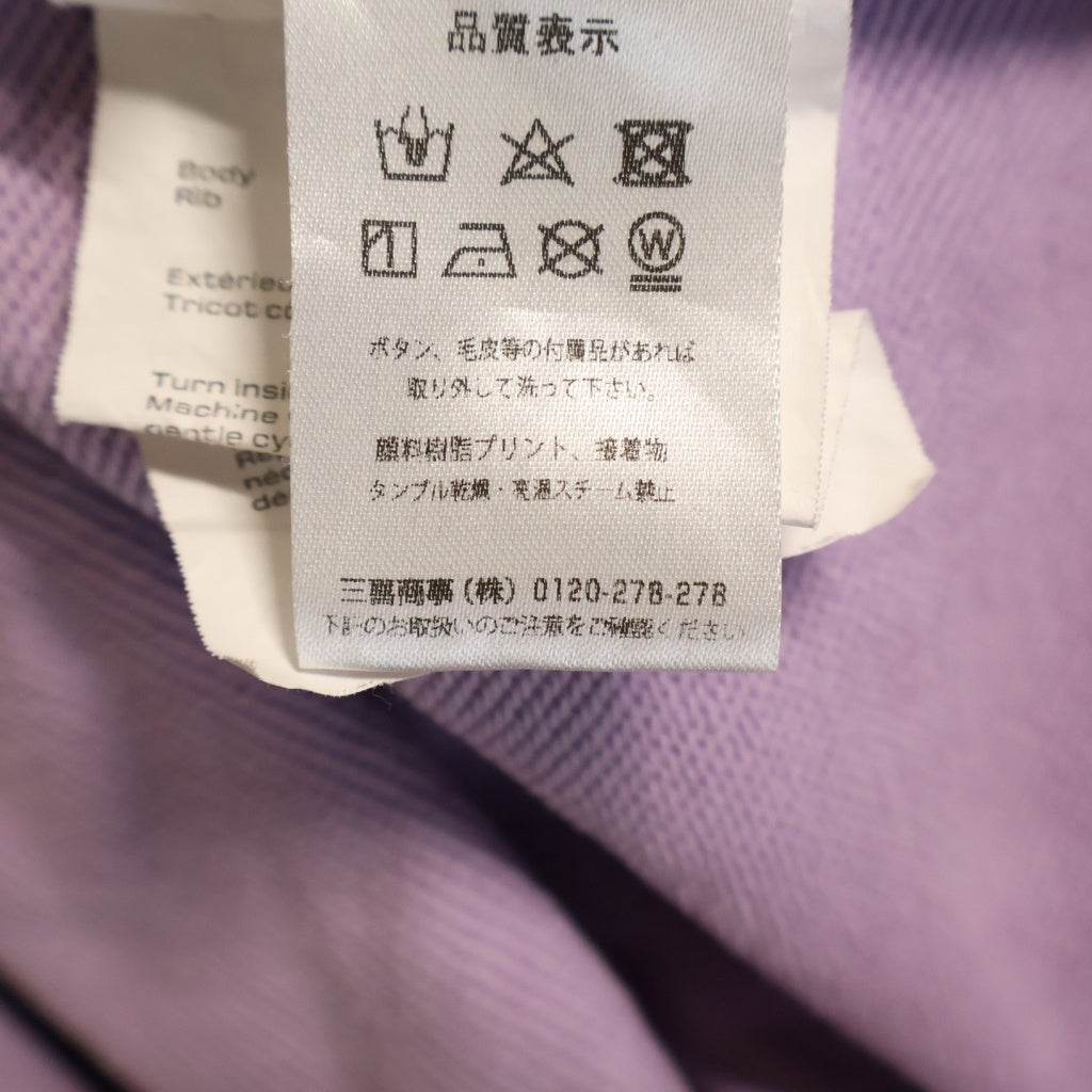 ALEXANDER WANG(アレキサンダーワン) PUFFプリントロゴ プルオーバーパーカー パープル