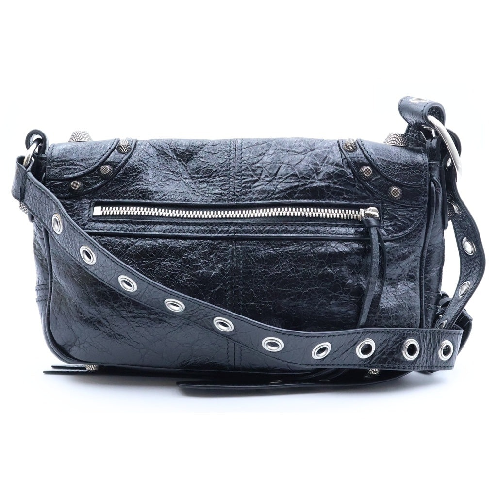 BALENCIAGA(バレンシアガ) ル カゴール XS ショルダーバッグ ブラック レザー 719082 シルバー金具