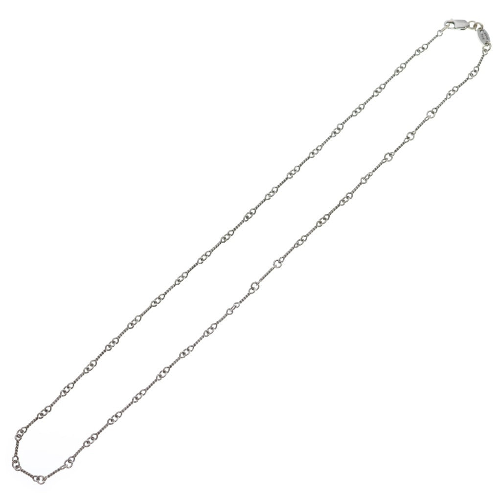 CHROME HEARTS(クロムハーツ) 18KWG NECKCHAIN T16 ツイストチェーンネックレス 16inch ホワイトゴールド BCA001