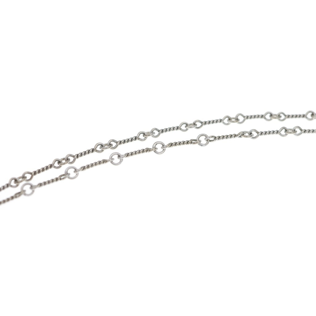 CHROME HEARTS(クロムハーツ) 18KWG NECKCHAIN T16 ツイストチェーンネックレス 16inch ホワイトゴールド BCA001