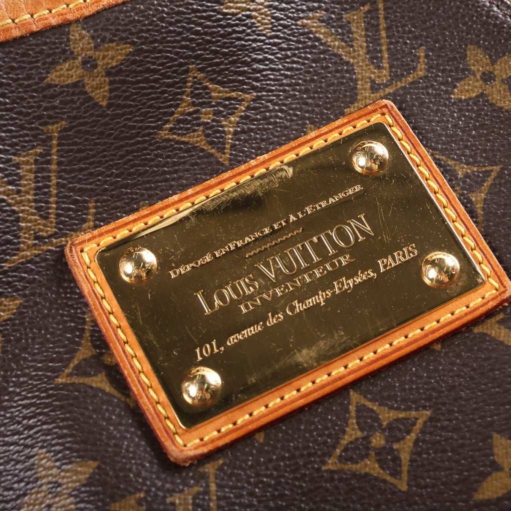 LOUIS VUITTON(ルイヴィトン) モノグラム ガリエラPM ワンショルダーバッグ トートバッグ ブラウン レザー×PVC M56382 ゴールド金具 レディース