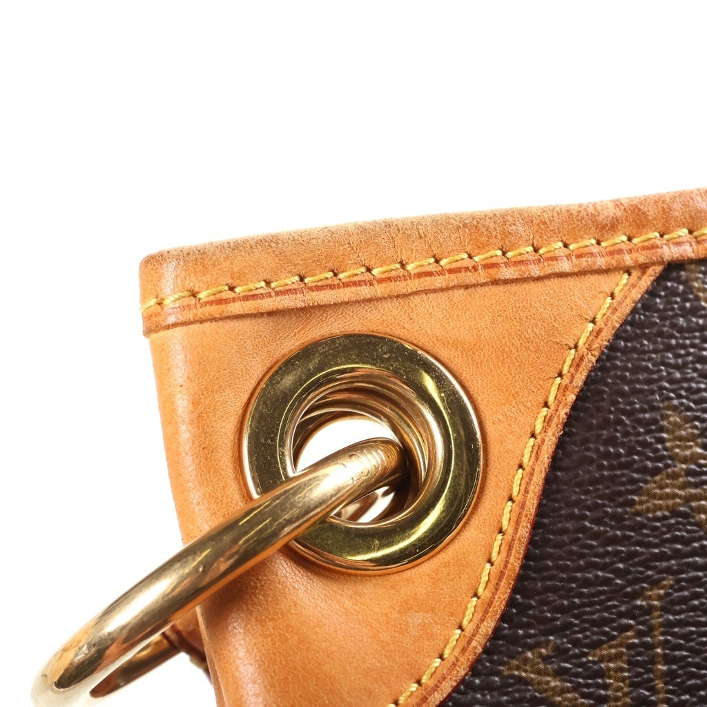 LOUIS VUITTON(ルイヴィトン) モノグラム ガリエラPM ワンショルダーバッグ トートバッグ ブラウン レザー×PVC M56382 ゴールド金具 レディース