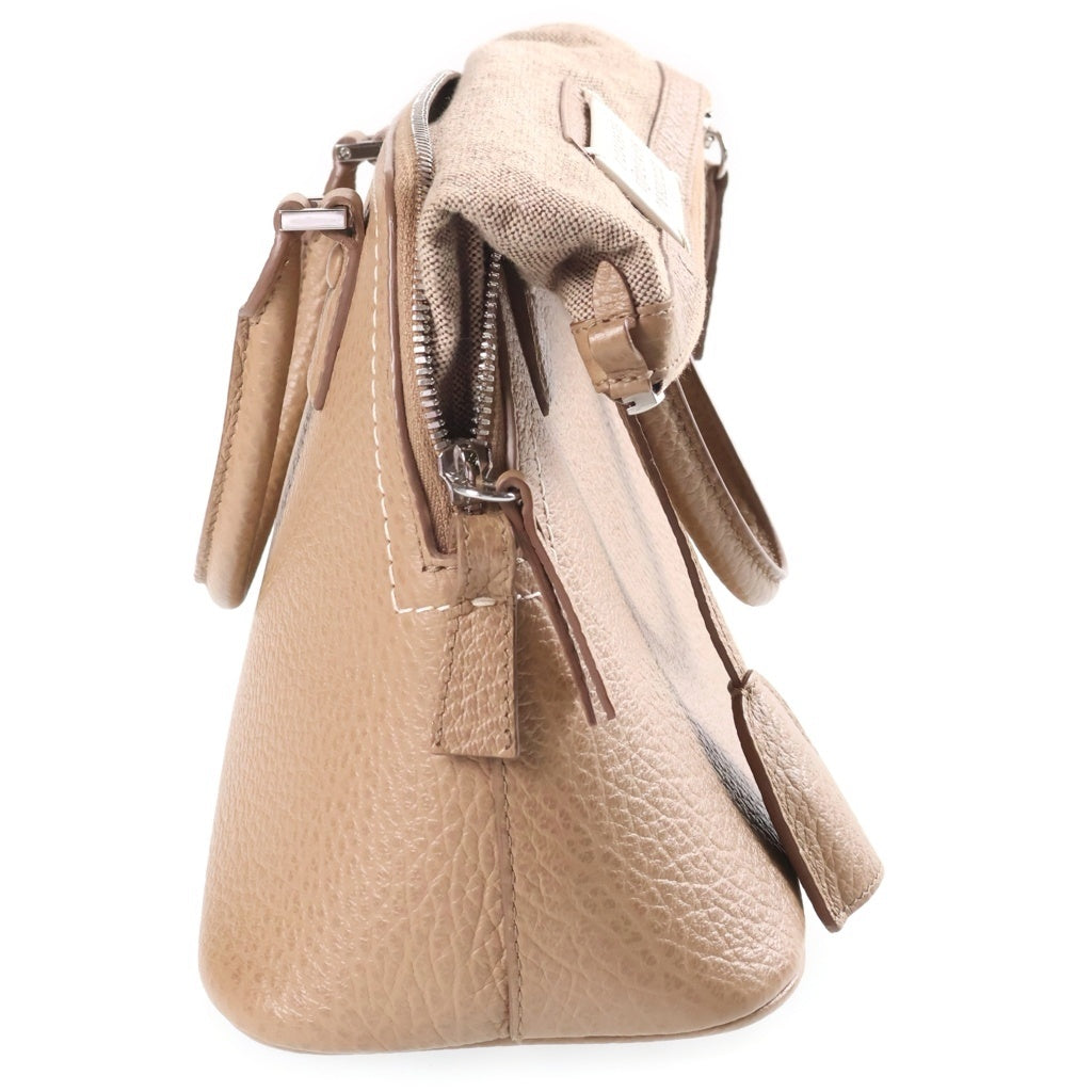 Maison Margiela(メゾンマルジェラ) 5AC ハンドバック 2WAYショルダー レザー ブラウン レディース
