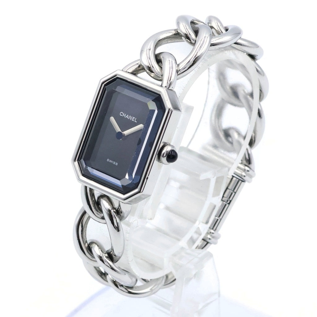 CHANEL(シャネル) プルミエール Lサイズ 黒文字盤 SS/QZ H3248 レディース