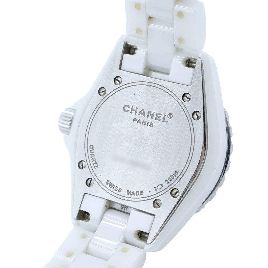 CHANEL(シャネル) J12 白文字盤 ホワイトセラミック SS/QZ H5698