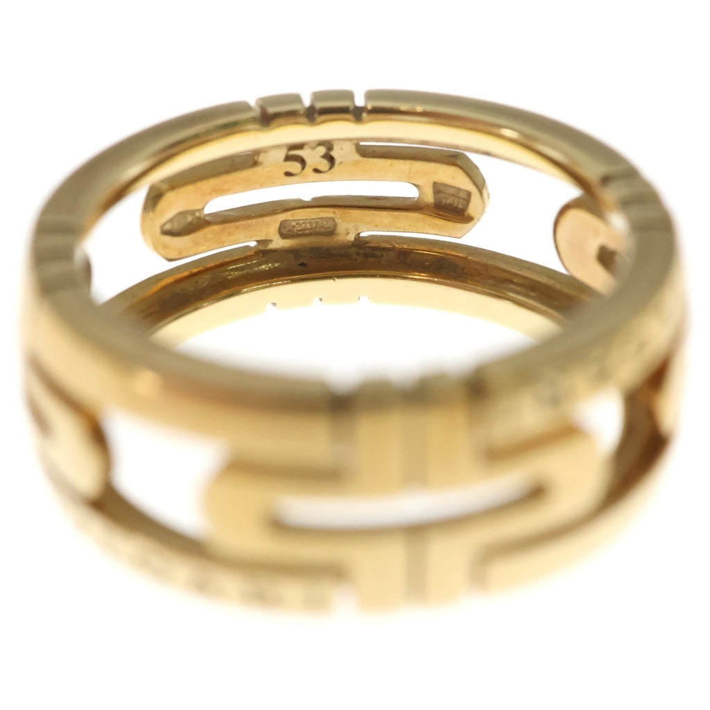 BVLGARI(ブルガリ) パレンテシ オープンワーク リング イエローゴールド #53 750YG レディース