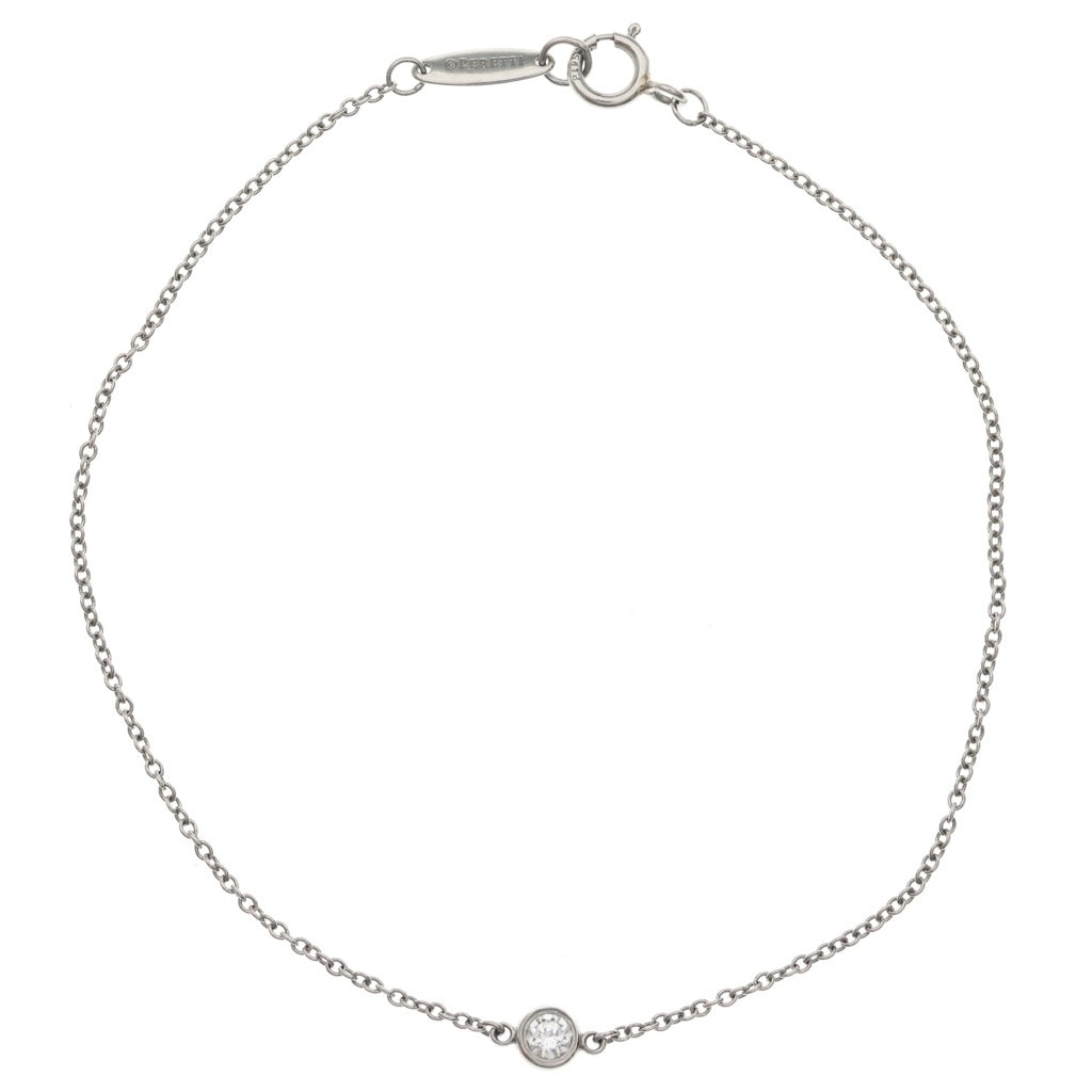 TIFFANY & Co.(ティファニー) バイザヤード 1Pダイヤ ブレスレット プラチナ Pt950 レディース