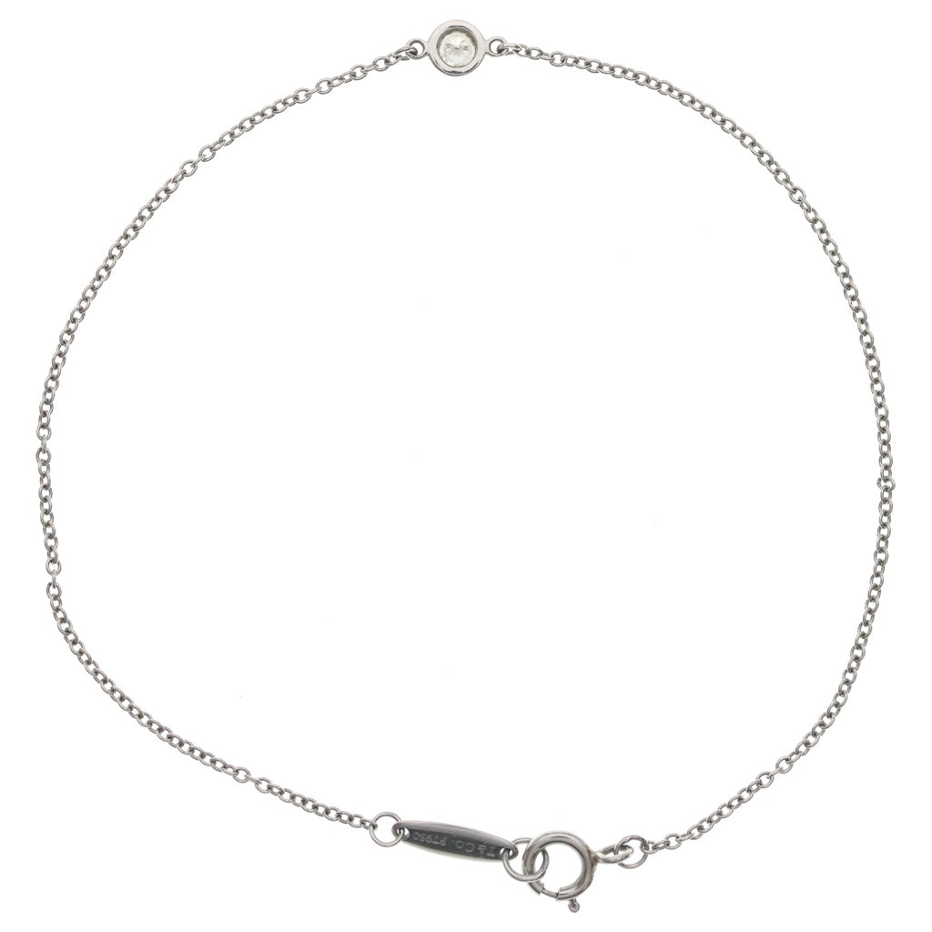 TIFFANY & Co.(ティファニー) バイザヤード 1Pダイヤ ブレスレット プラチナ Pt950 レディース