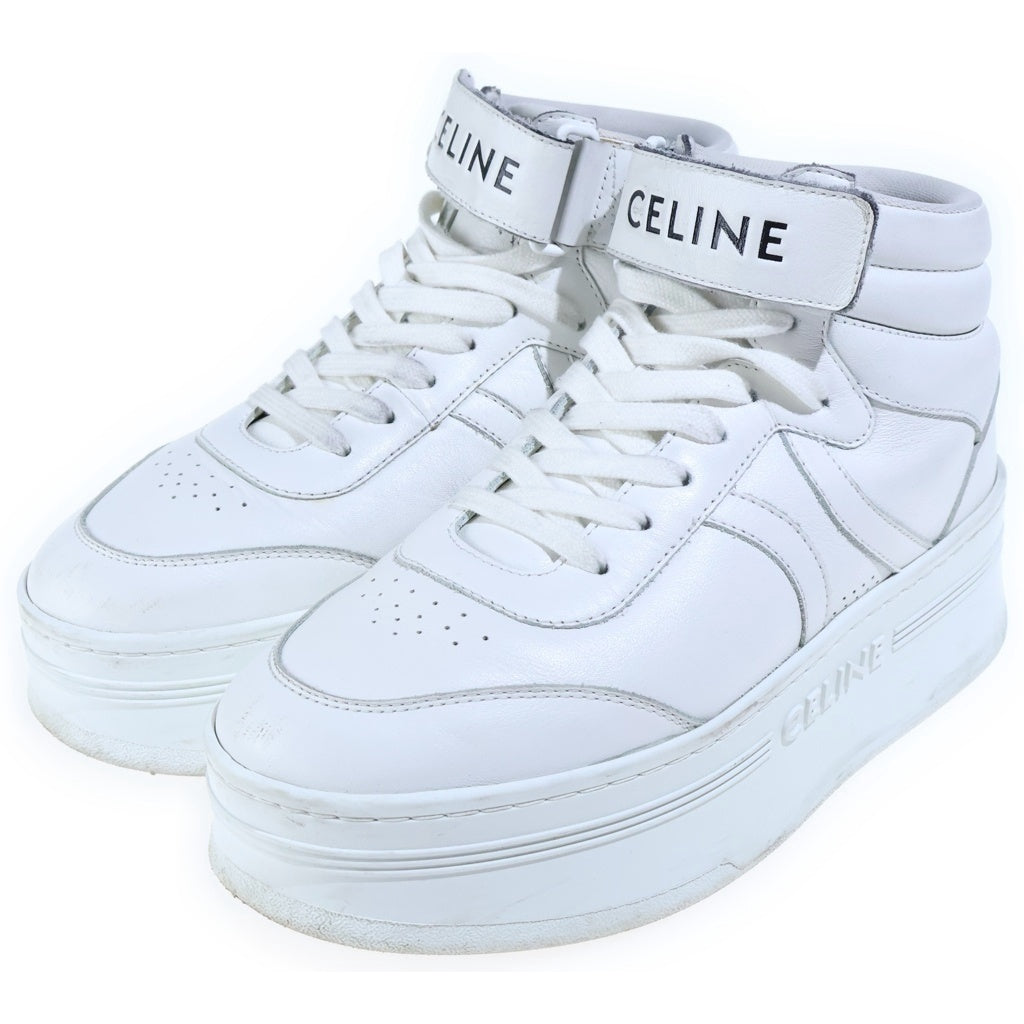CELINE(セリーヌ) ブロック スニーカー 厚底 ローカット レザー ホワイト RM1212 レディース