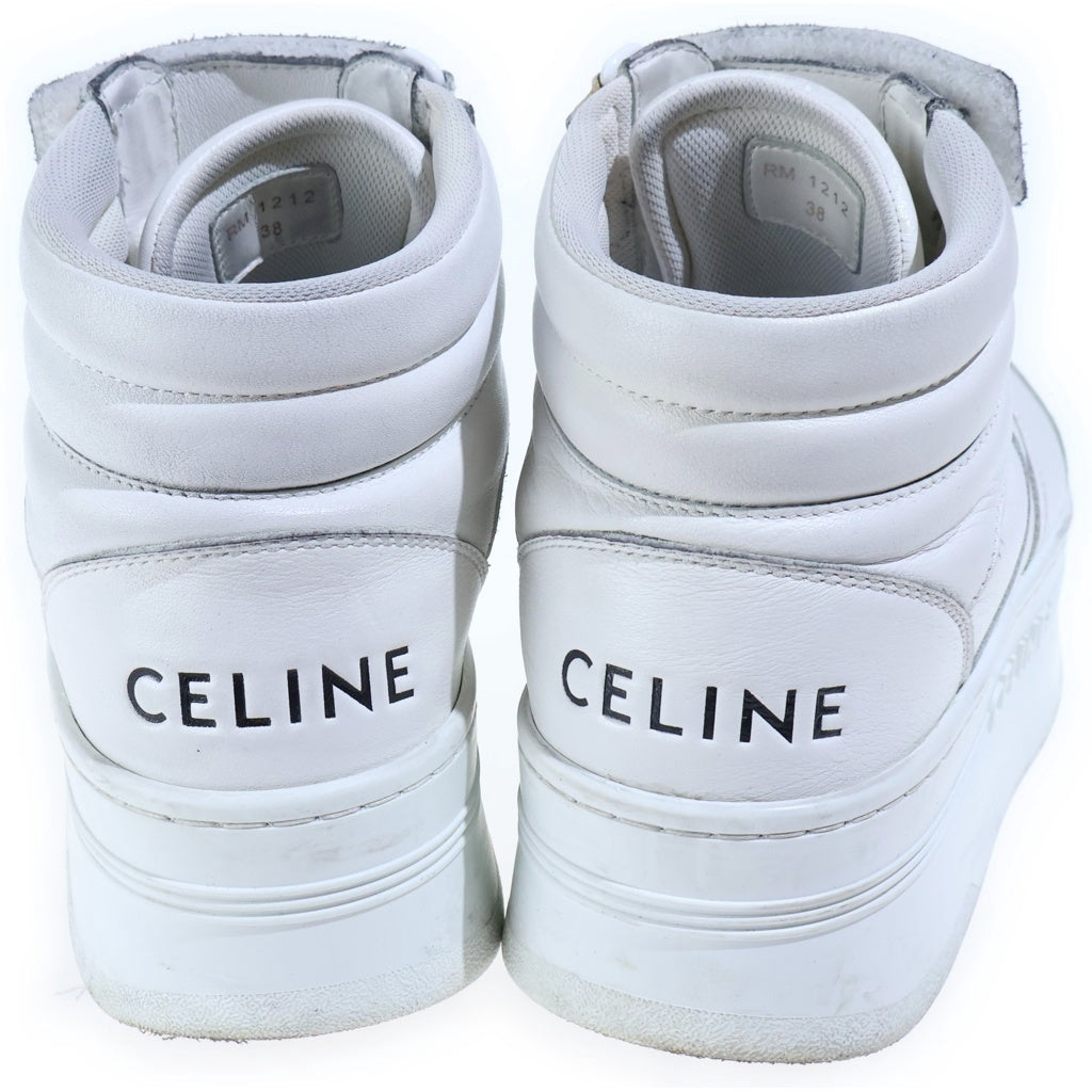CELINE(セリーヌ) ブロック スニーカー 厚底 ローカット レザー ホワイト RM1212 レディース