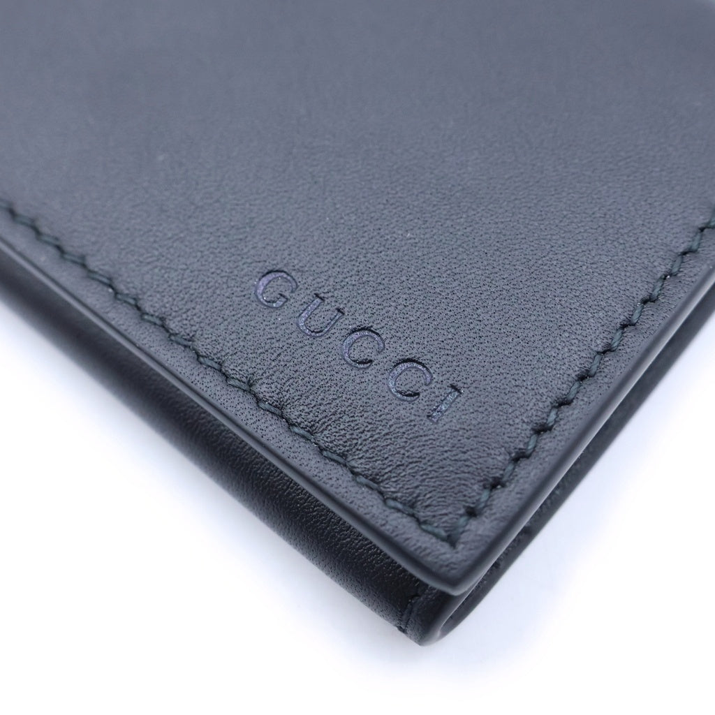 GUCCI(グッチ) GGスプリーム カードケース 名刺入れ PVCレザー ブラック 818956 レディース