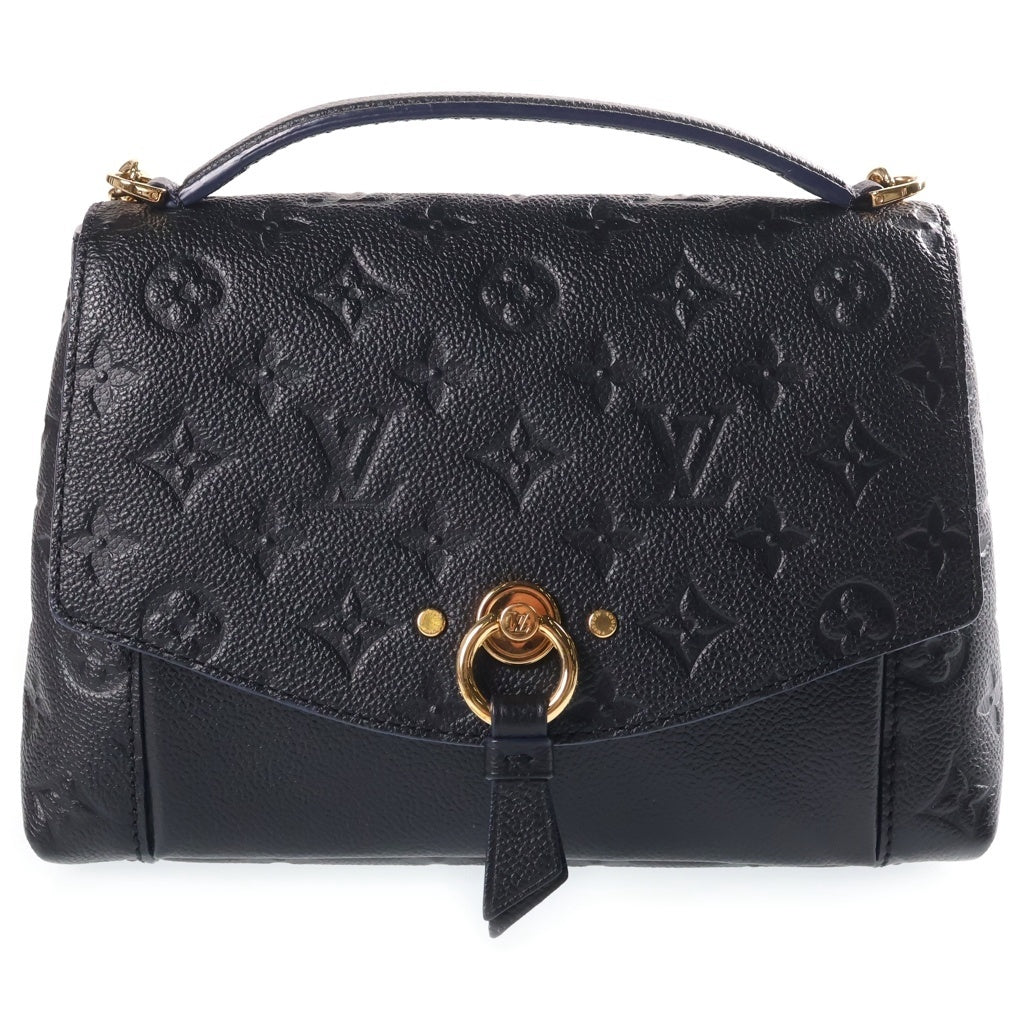 LOUIS VUITTON(ルイヴィトン) モノグラム アンプラント ブランシュBB ショルダーバッグ ブラック レザー M43624 ゴールド金具 レディース