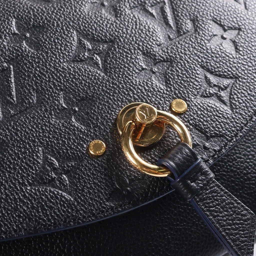LOUIS VUITTON(ルイヴィトン) モノグラム アンプラント ブランシュBB ショルダーバッグ ブラック レザー M43624 ゴールド金具 レディース