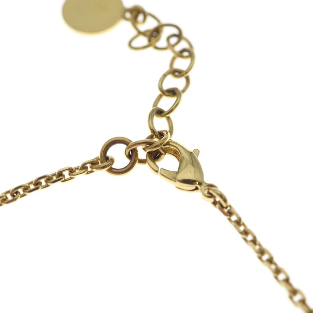 Christian Dior(クリスチャンディオール) ディオレボリューション ロゴラインストーン ネックレス ゴールド GP レディース