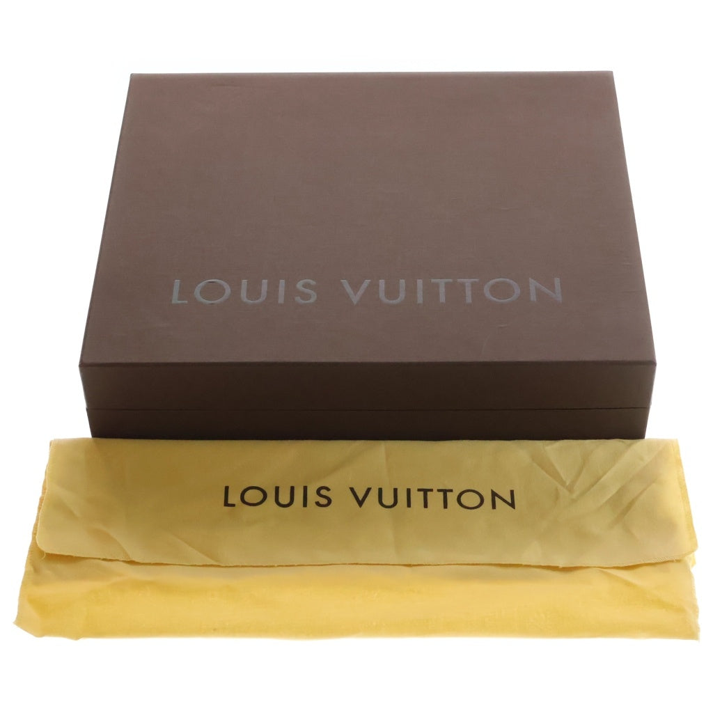LOUIS VUITTON(ルイヴィトン) モノグラム ハドソンGM ショルダーバッグ ブラウン レザー×PVC M40045 ゴールド金具 レディース