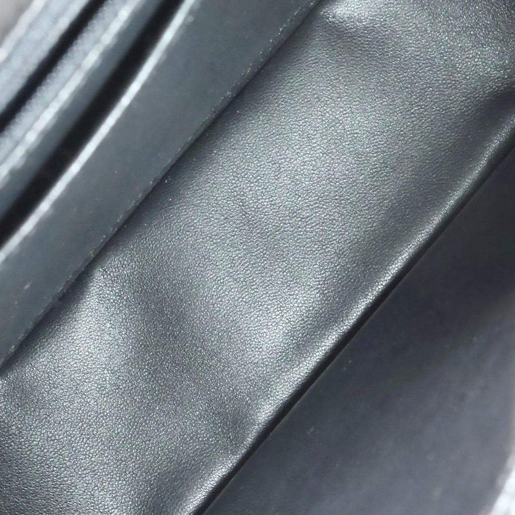 CHANEL(シャネル) チョコバー バイカラー チェーンショルダーバッグ ブラック×ホワイト パテントレザー 6番台 シルバー金具 レディース