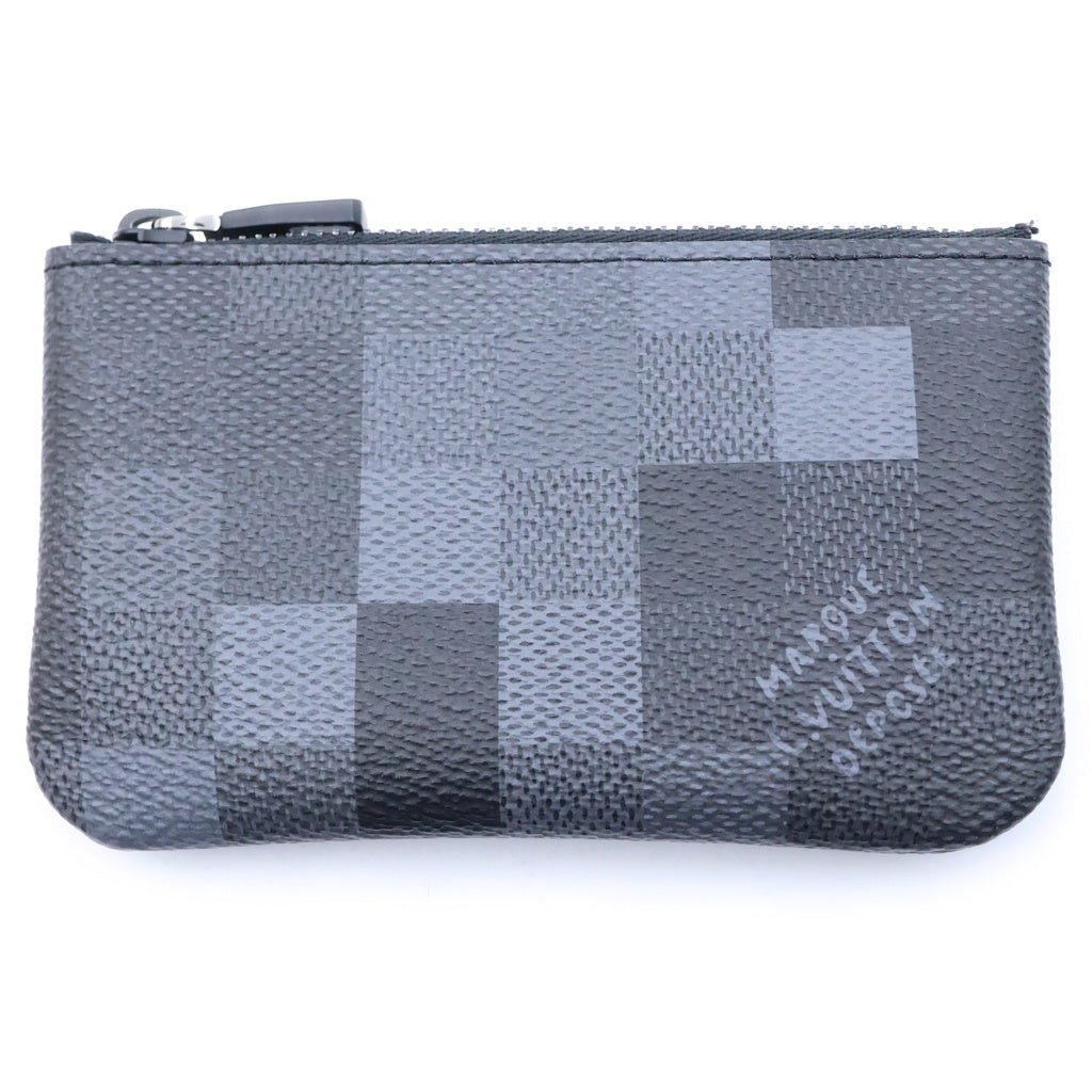 LOUIS VUITTON(ルイヴィトン) ダモフラージュ ポシェットクレXS ブラック コインケース M28666 レディース