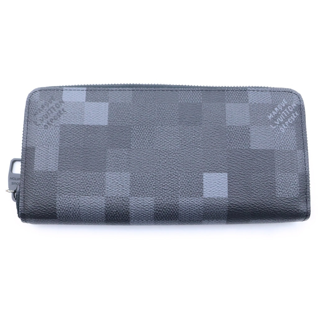 LOUIS VUITTON(ルイヴィトン) ダモフラージュ ジッピー・ウォレット ホリゾンタル ブラック 長財布 M28742 ICタイプ レディース