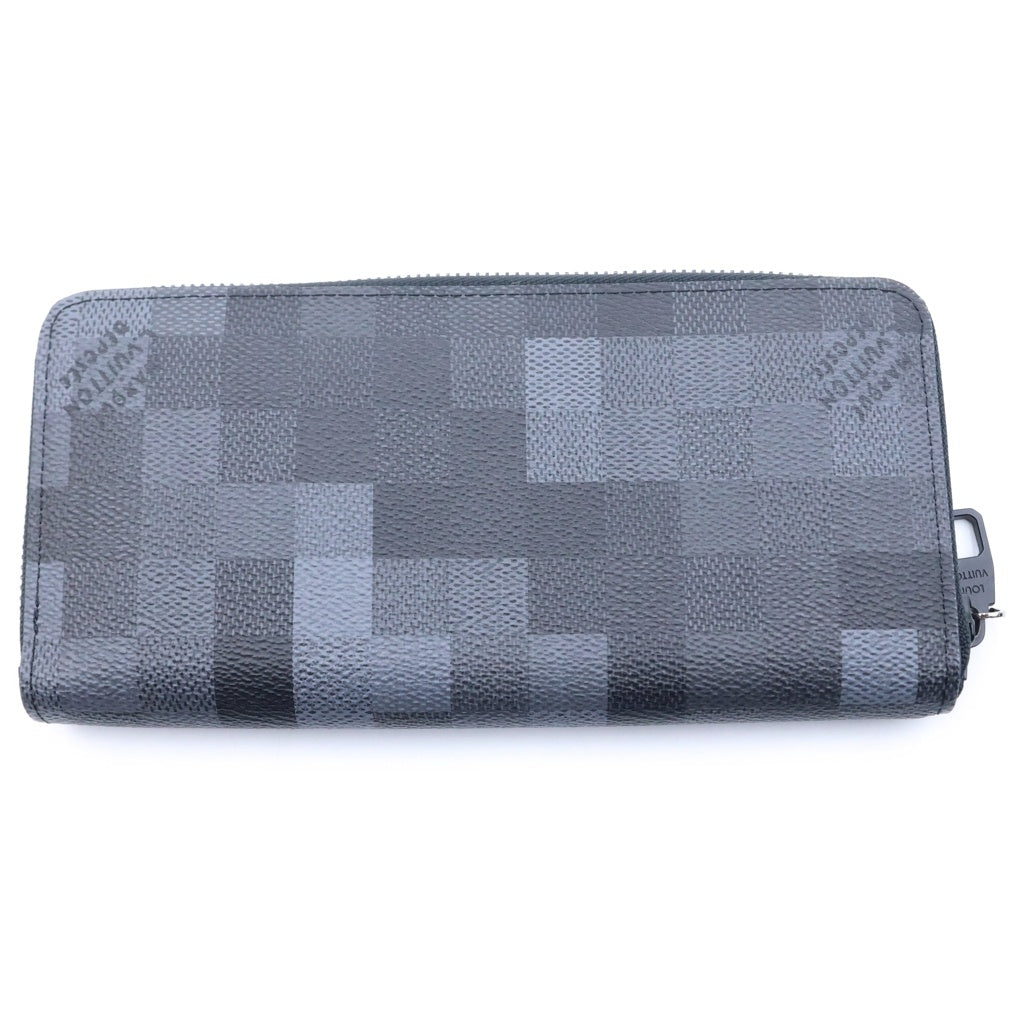 LOUIS VUITTON(ルイヴィトン) ダモフラージュ ジッピー・ウォレット ホリゾンタル ブラック 長財布 M28742 ICタイプ レディース