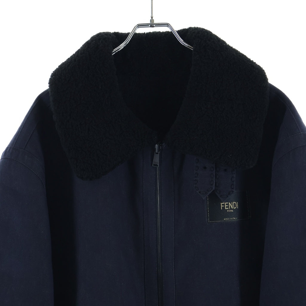 FENDI(フェンディ) セレリア リバーシブル ムートン デニムジャケット