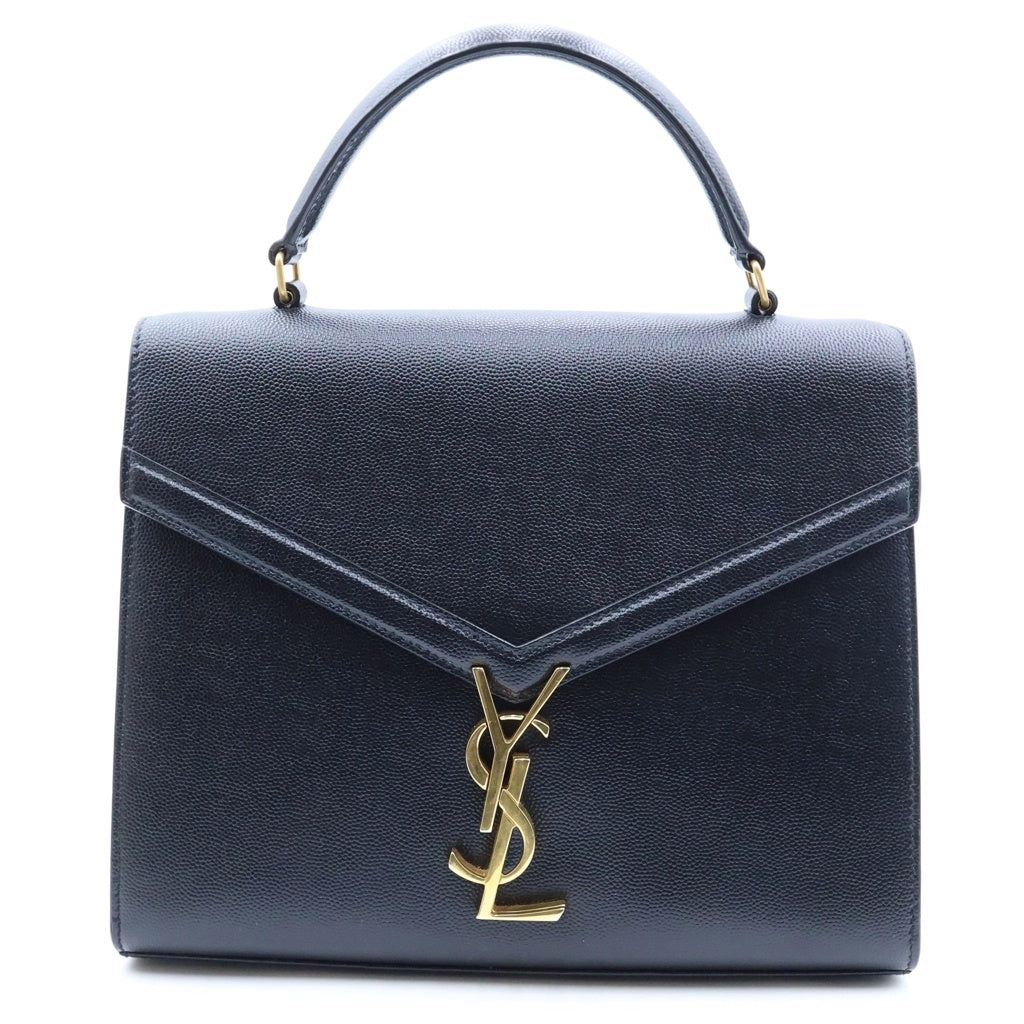 SAINT LAURENT PARIS(サンローランパリ) カサンドラ トップハンドル ハンドバック 2wayショルダー レザー ブラック 623931 レディース