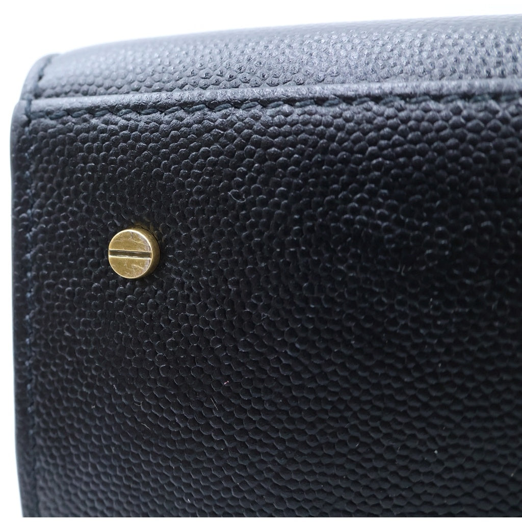 SAINT LAURENT PARIS(サンローランパリ) カサンドラ トップハンドル ハンドバック 2wayショルダー レザー ブラック 623931 レディース