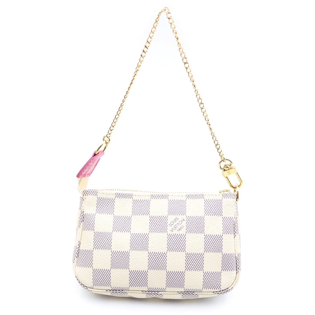 LOUIS VUITTON(ルイヴィトン) ダミエアズール ミニ・ポシェット・アクセソワール ハンドバッグ ポーチ マルチカラー PVC N60487 レディース